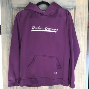 Under Armor Purple Shiny Hoodie